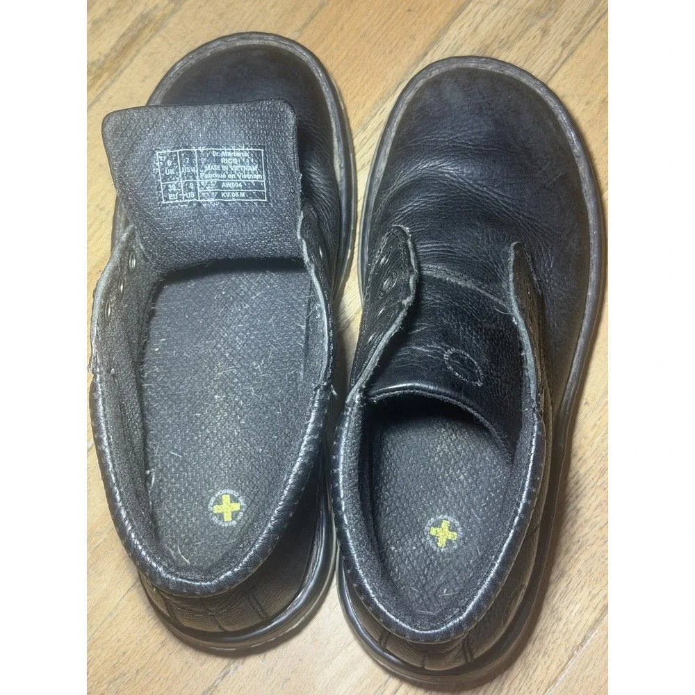 Dr. Martens Black Leather RICO Chukka Ankle Boots Lace-Up Round Toe Men's US 7